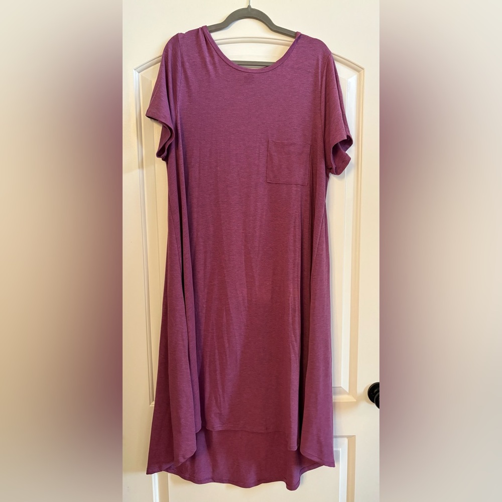 LuLaRoe Purple T-Shirt Dress